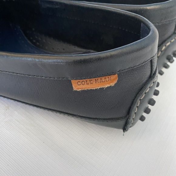 Cole Haan  Men’s Loafers Size 8‎ Black Slip On Shoes Driving Moccasin - Picture 4 of 10